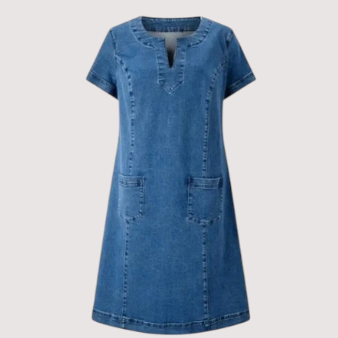 Ruth | Vestido Vaquero con Escote en V
