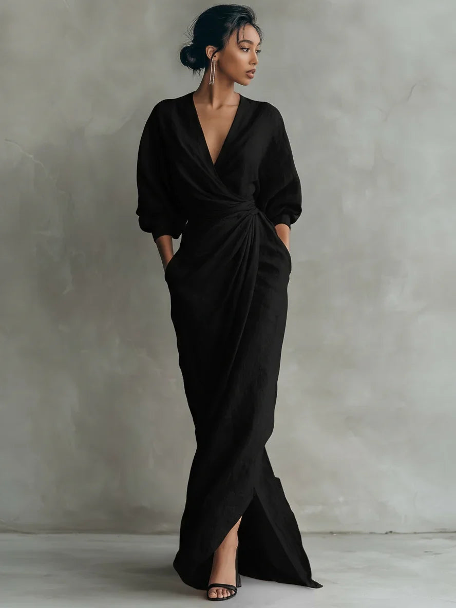 Lorena | Vestido Maxi con Escote en V