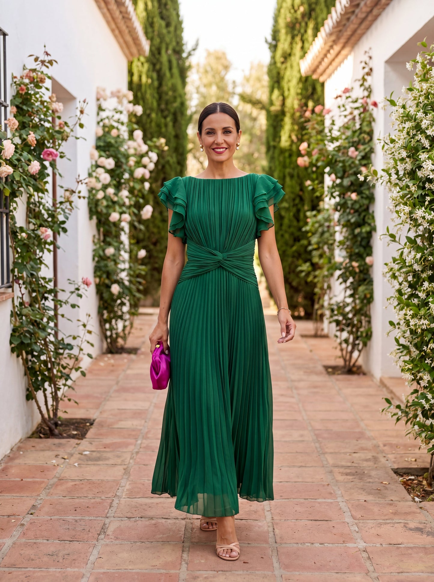 Sofia | Elegante Vestido Maxi Plisado