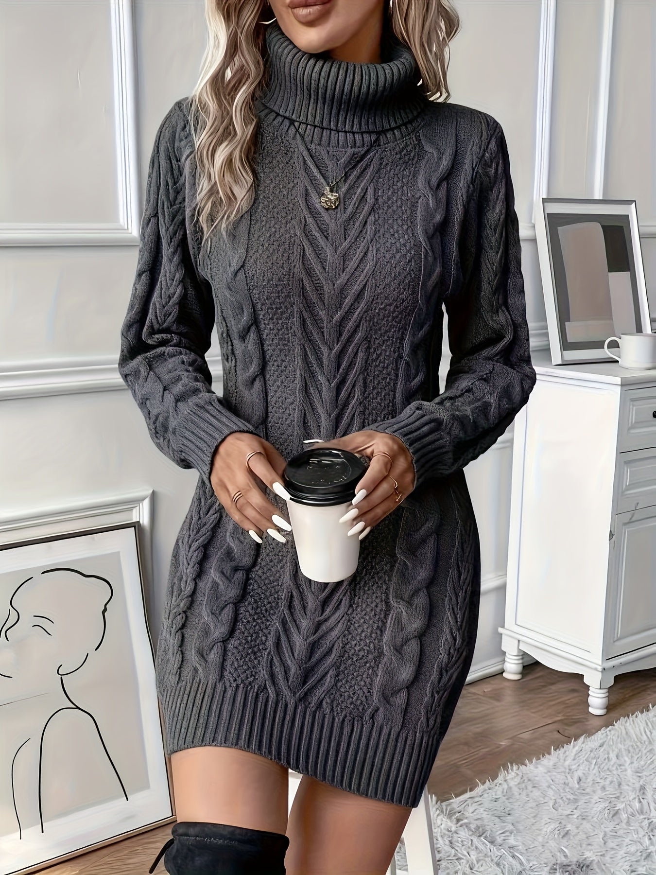 Amanda | Vestido de Punto Trenzado