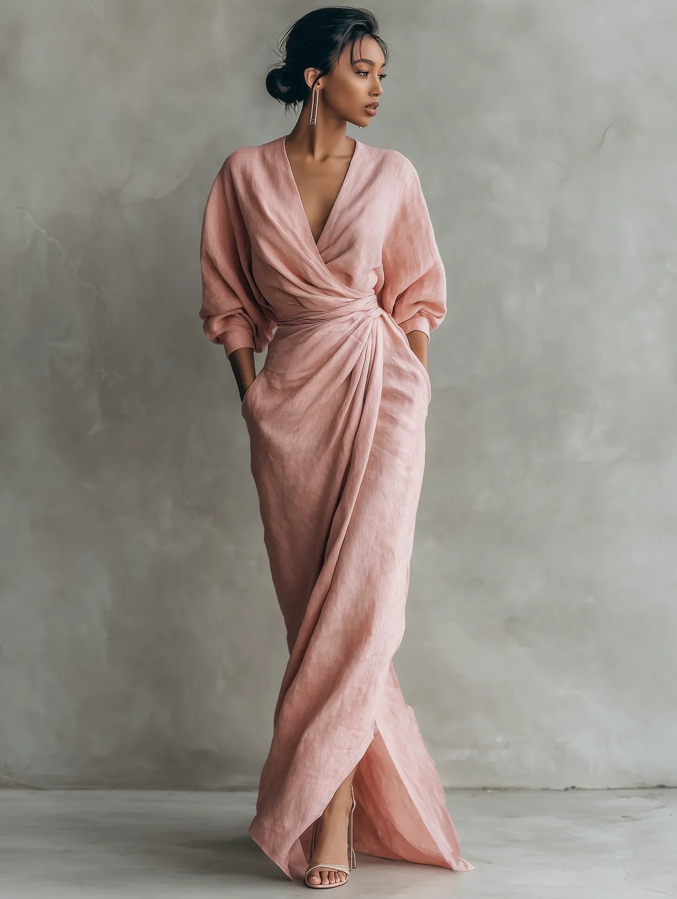 Lorena | Vestido Maxi con Escote en V