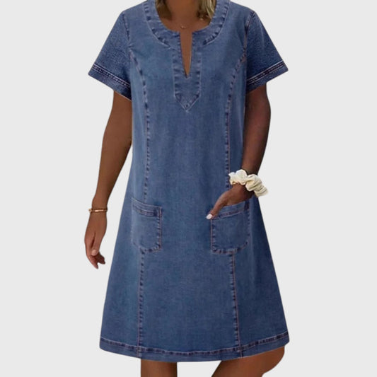 Ruth | Vestido Vaquero con Escote en V