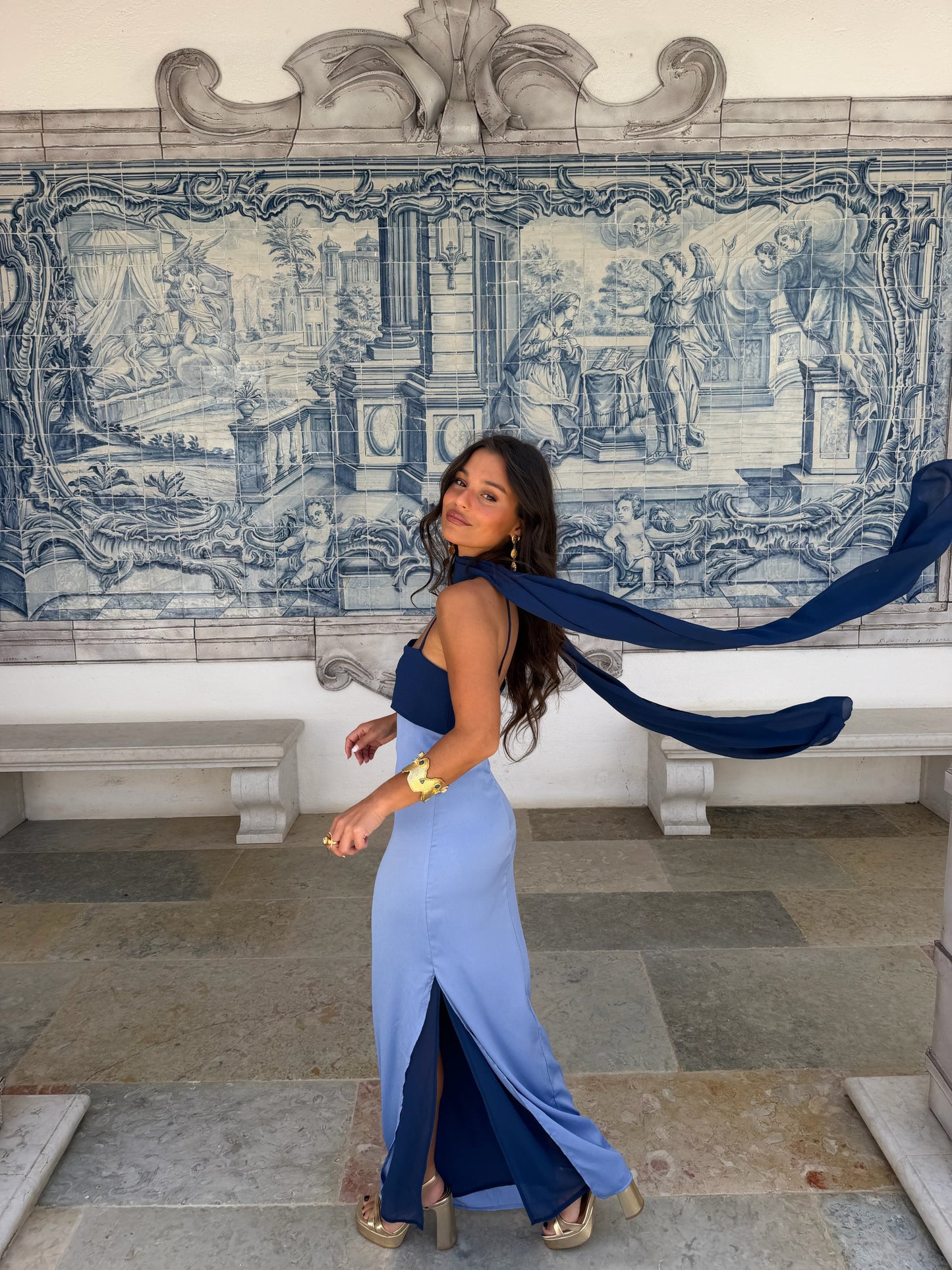 Vestido Marbella en Azul