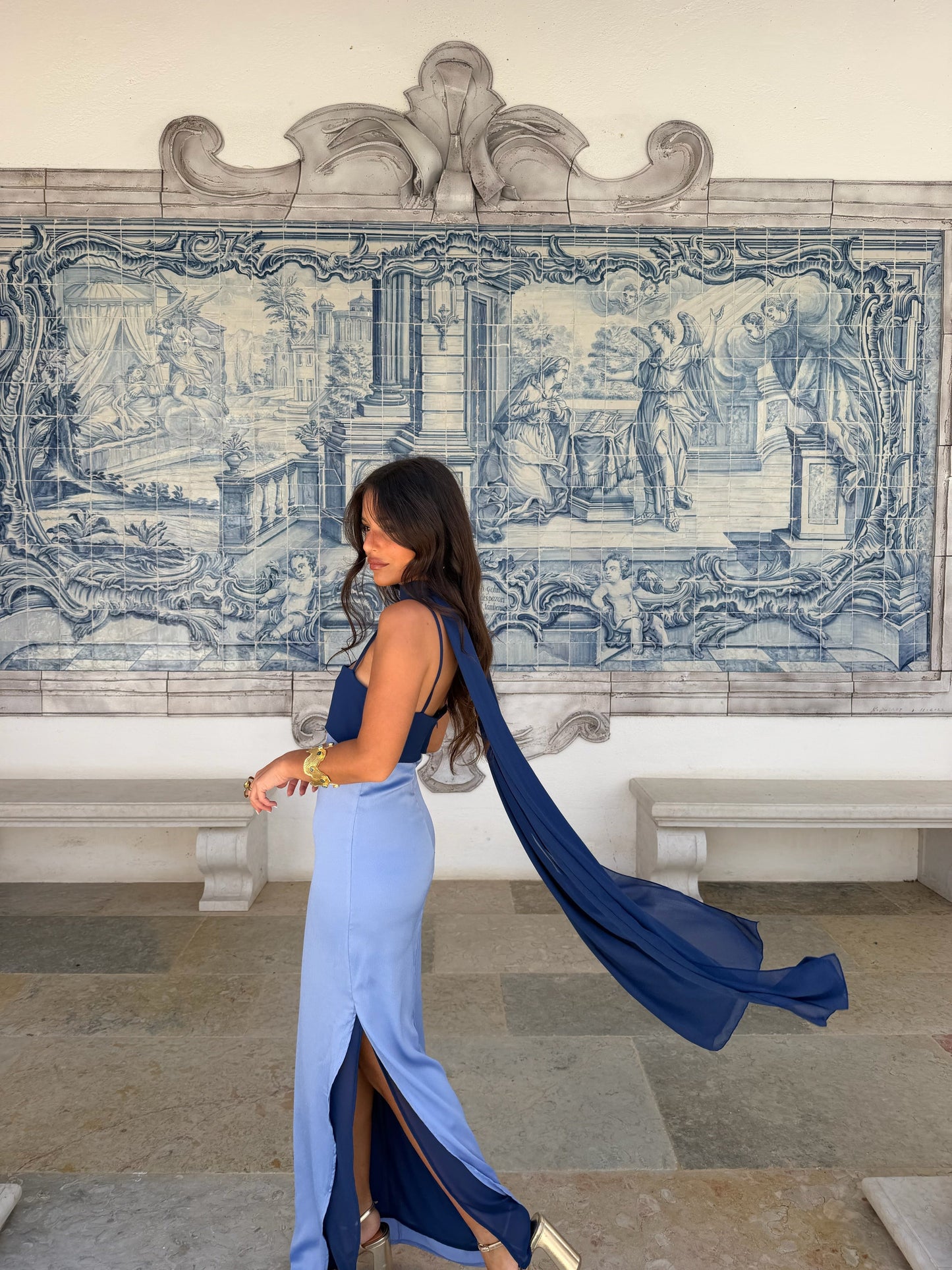 Vestido Marbella en Azul