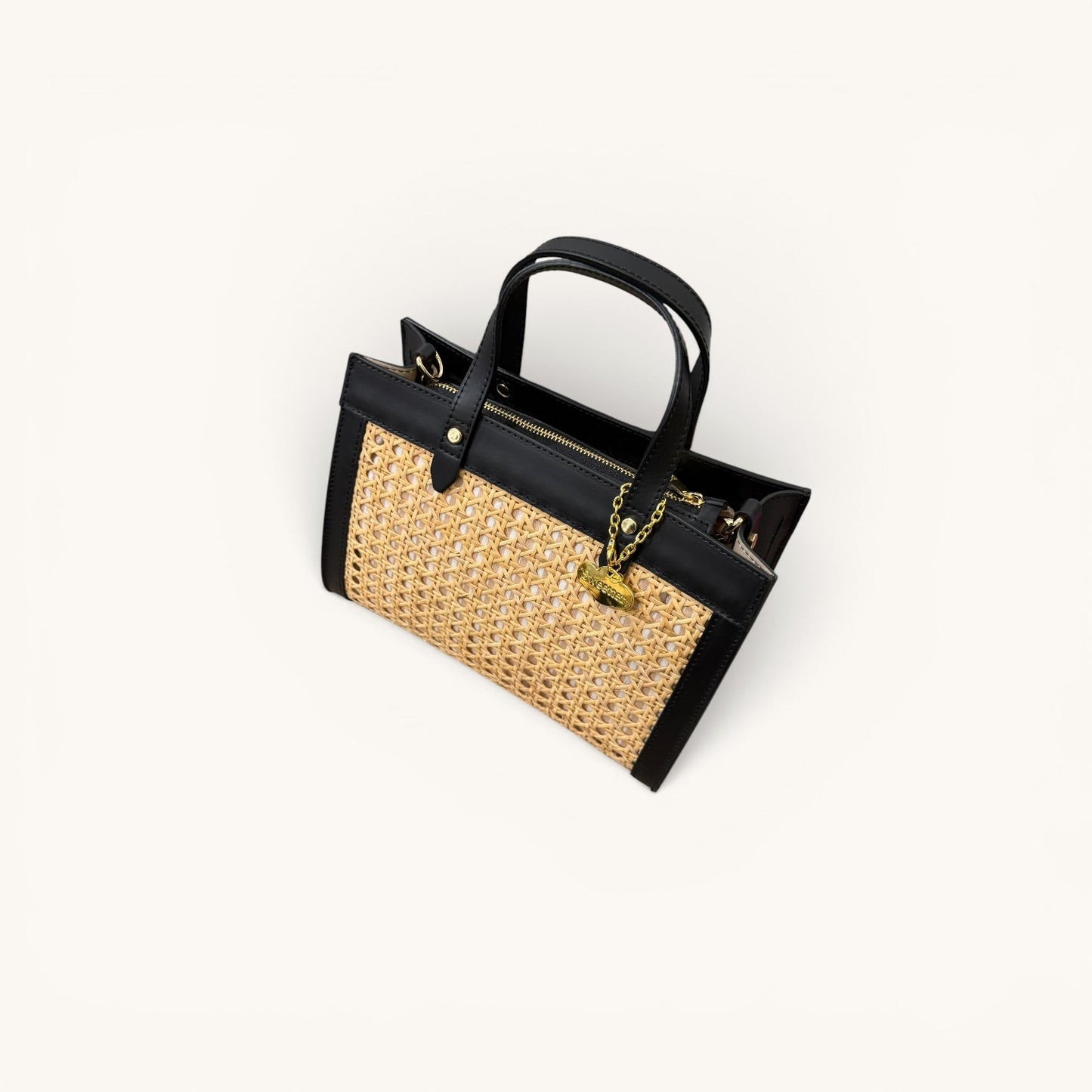 Ibiza | Mini Tote de Rattan Negro