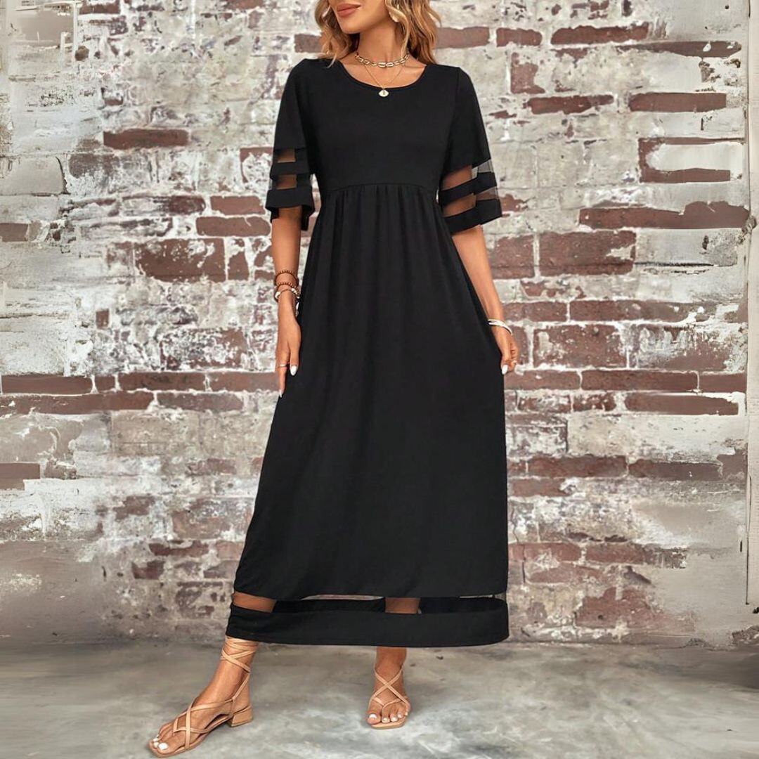 Nadia | Vestido Midi Corte Imperio