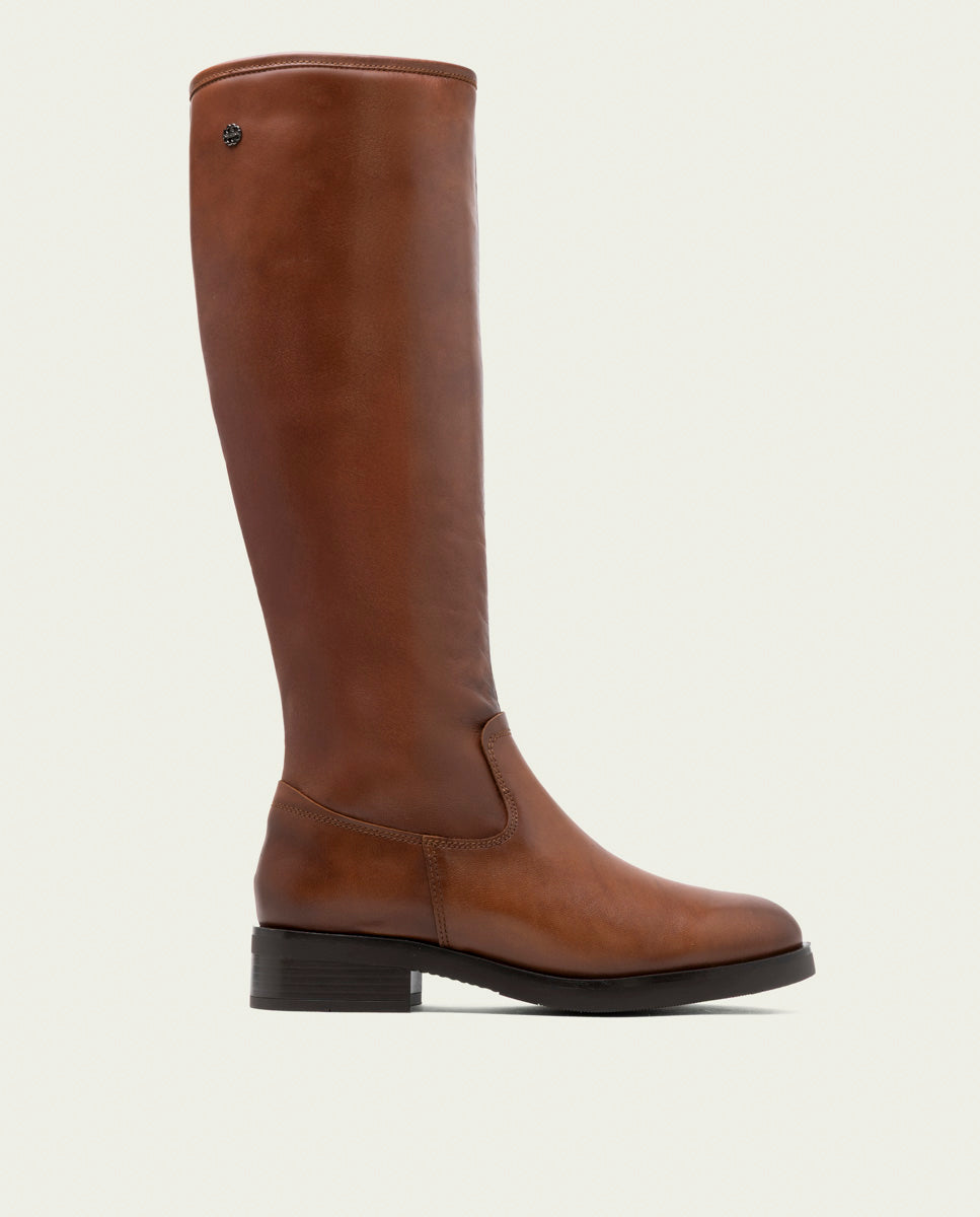 Salamanca | Bota Alta de Piel Cuero
