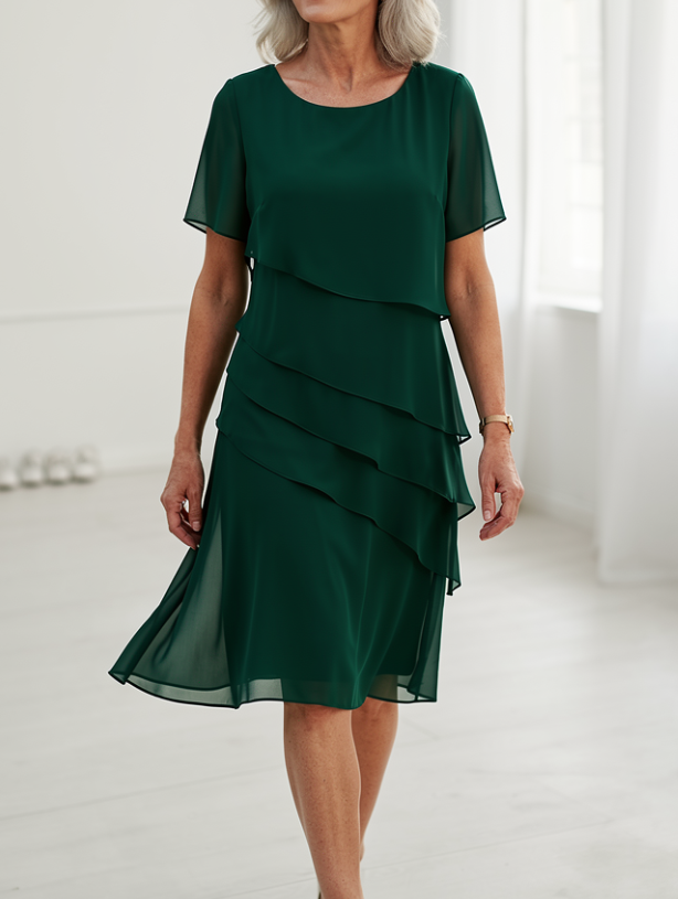 Renata | Vestido Vaporoso con Volantes