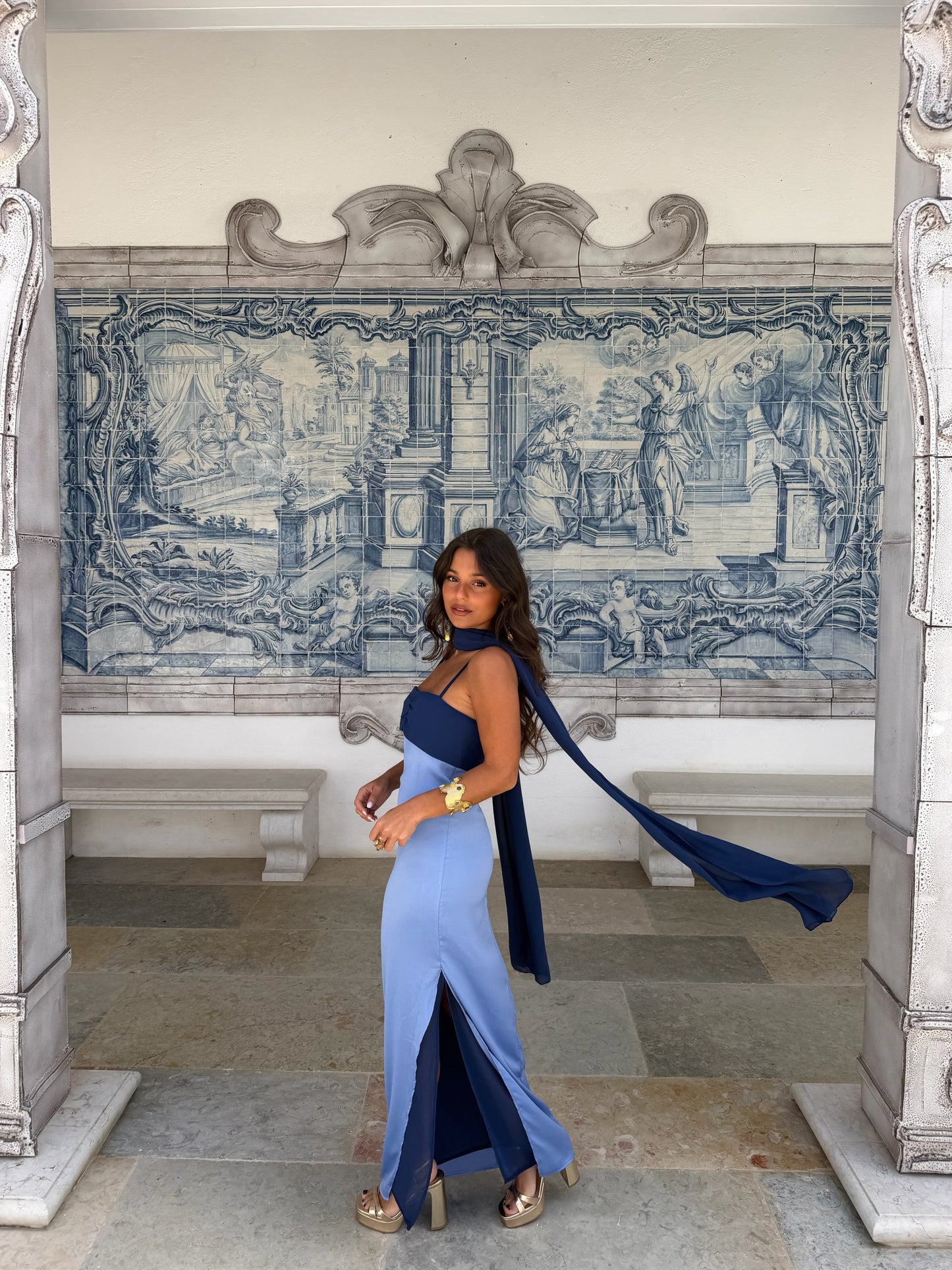Vestido Marbella en Azul