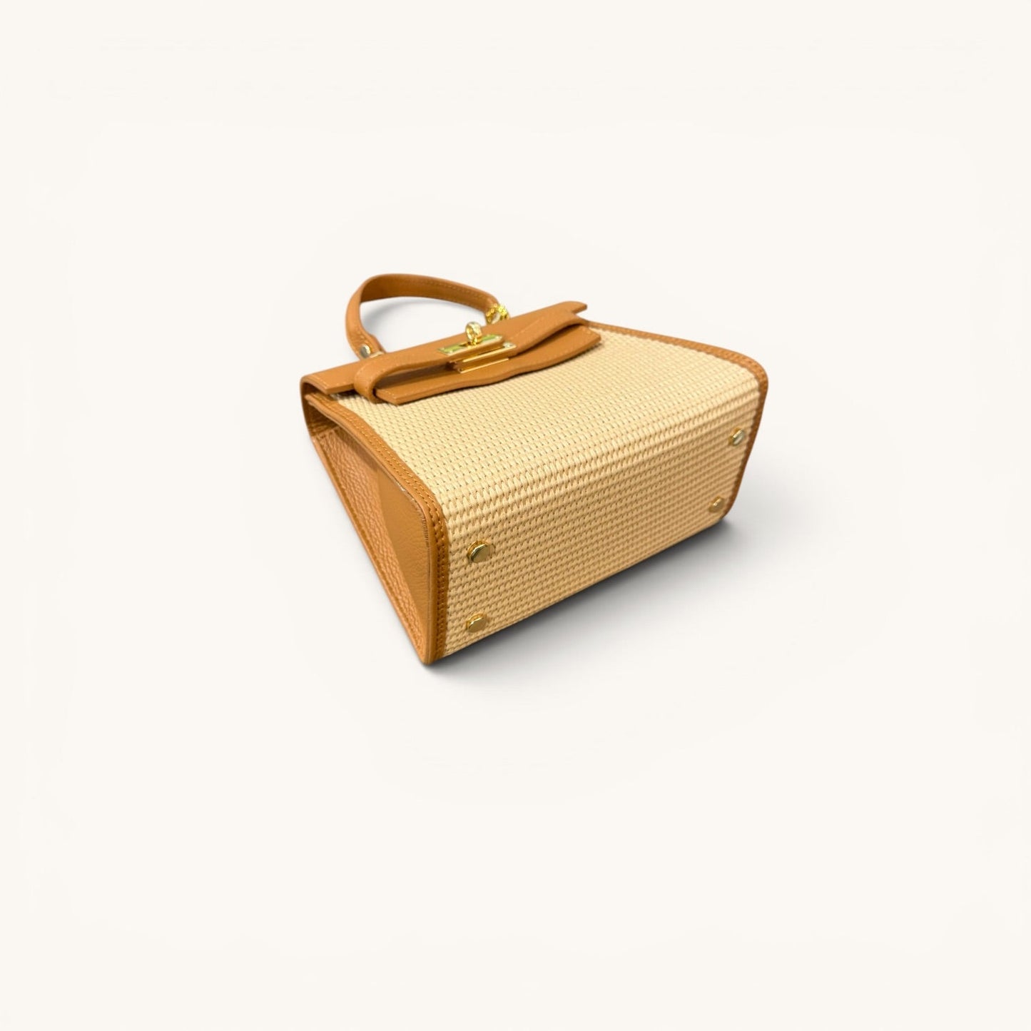 Menorca | Bolso Bandolera Rafia Camel