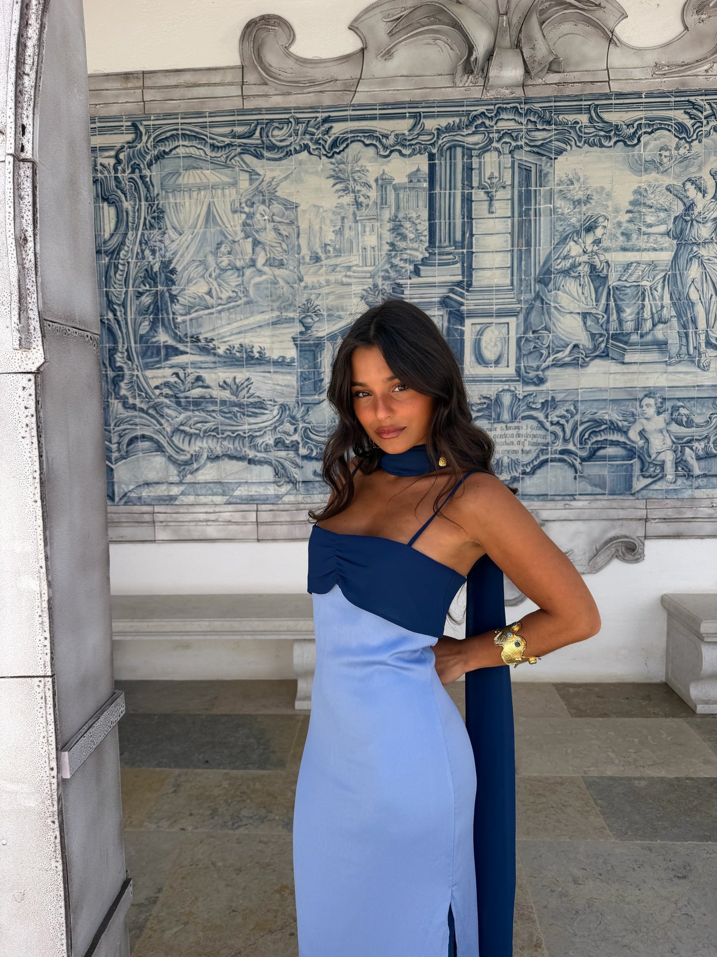 Vestido Marbella en Azul