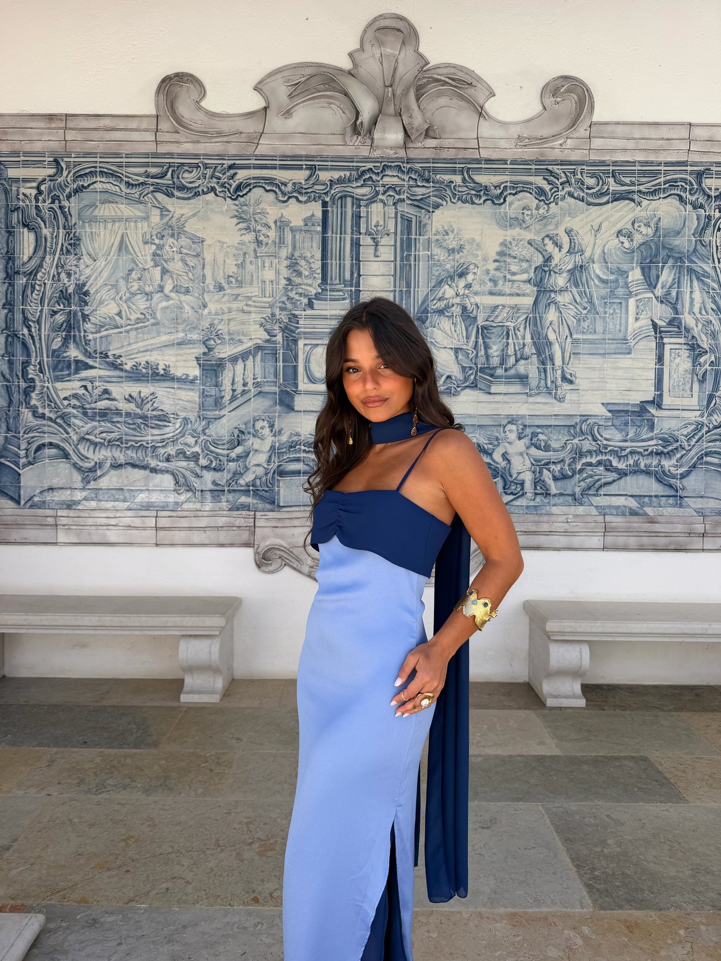 Vestido Marbella en Azul