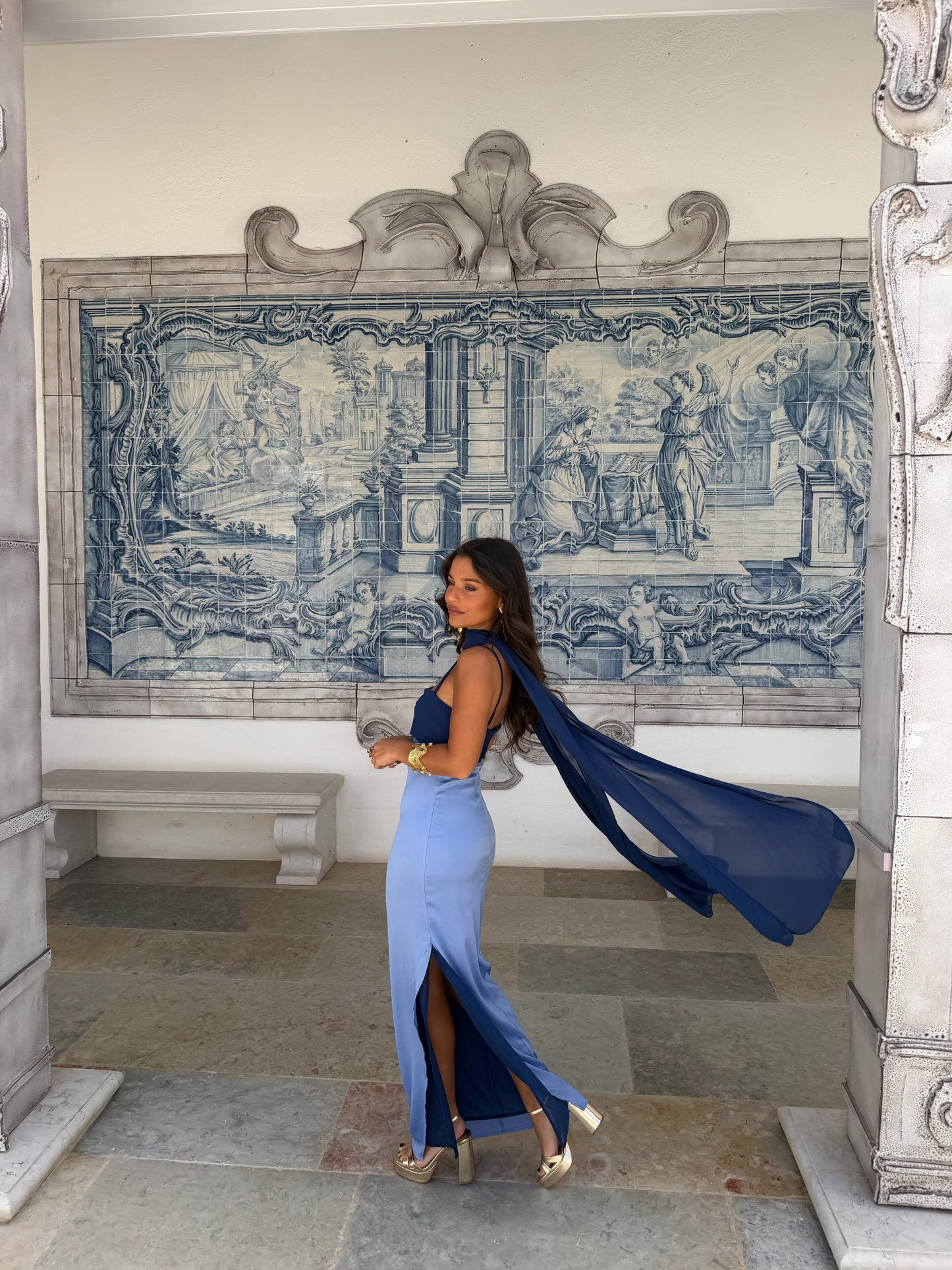 Vestido Marbella en Azul