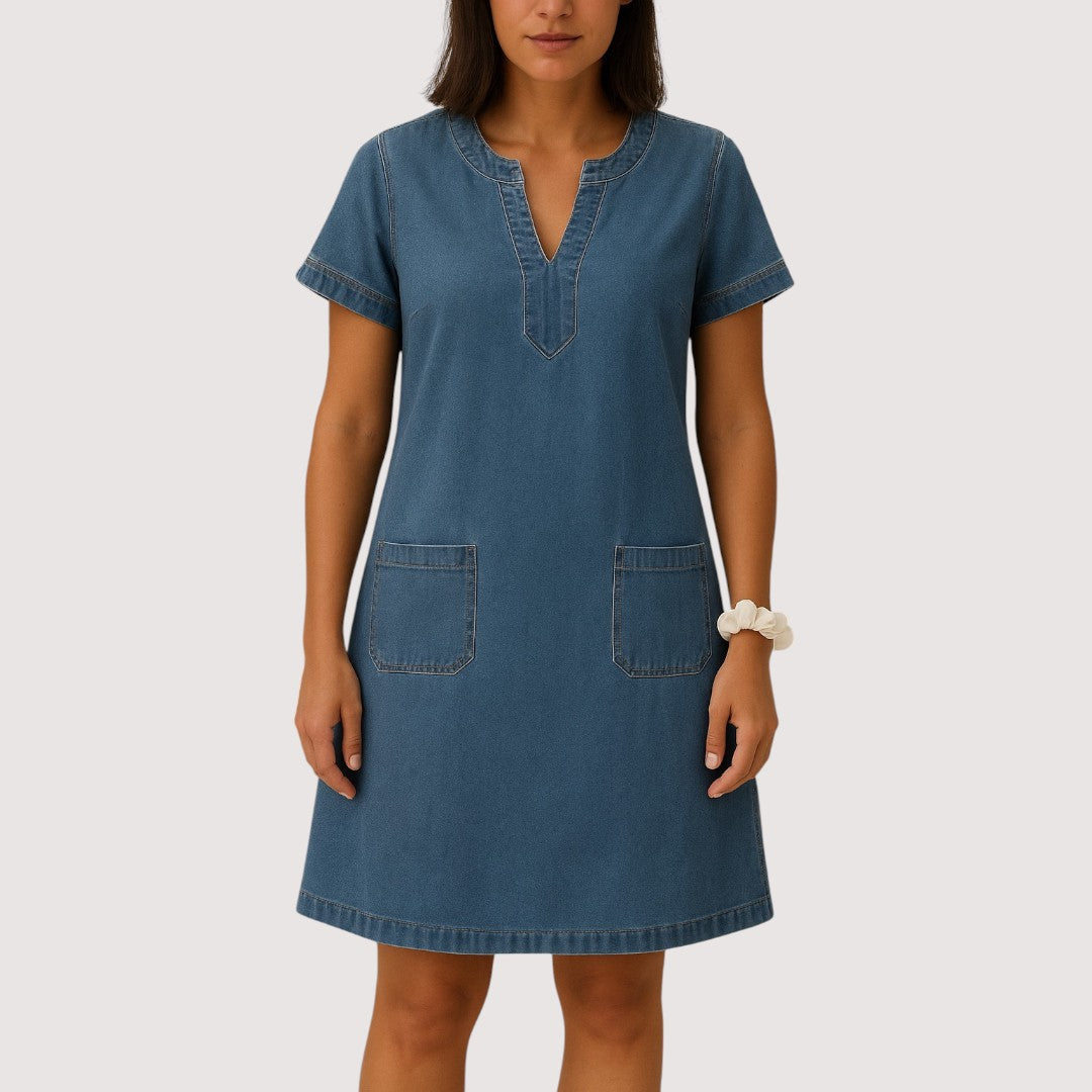 Ruth | Vestido Vaquero con Escote en V