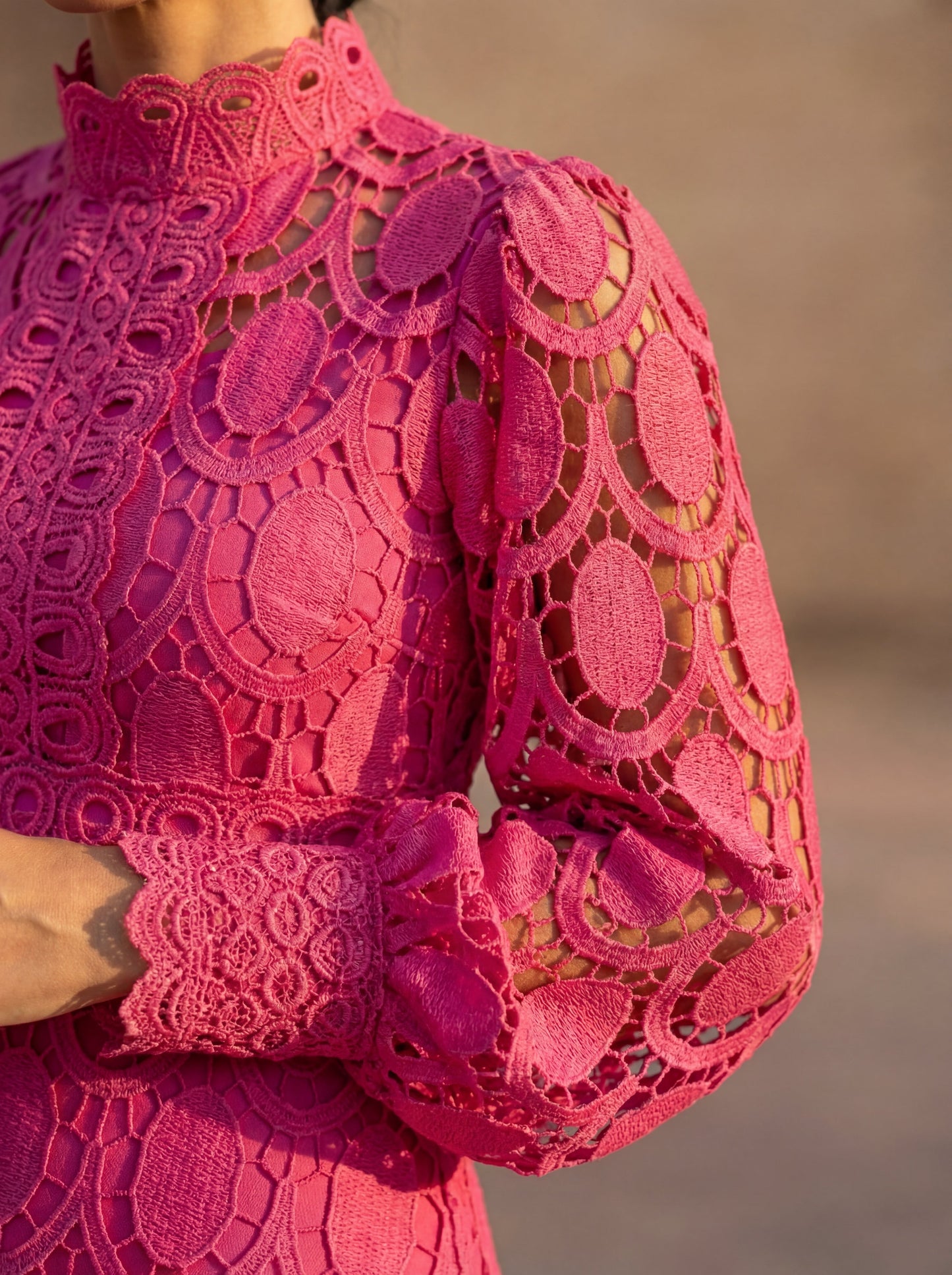 Adriana | Vestido de Encaje Primaveral