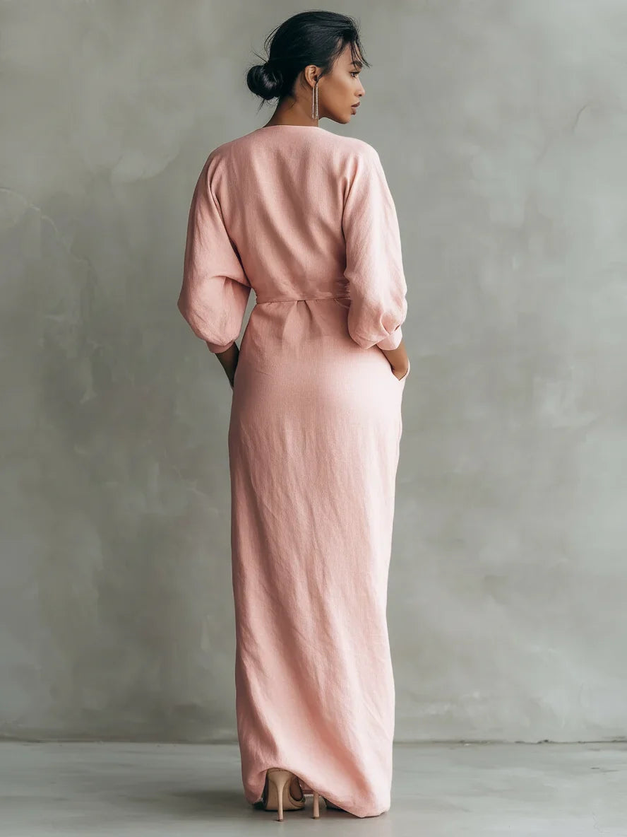 Lorena | Vestido Maxi con Escote en V