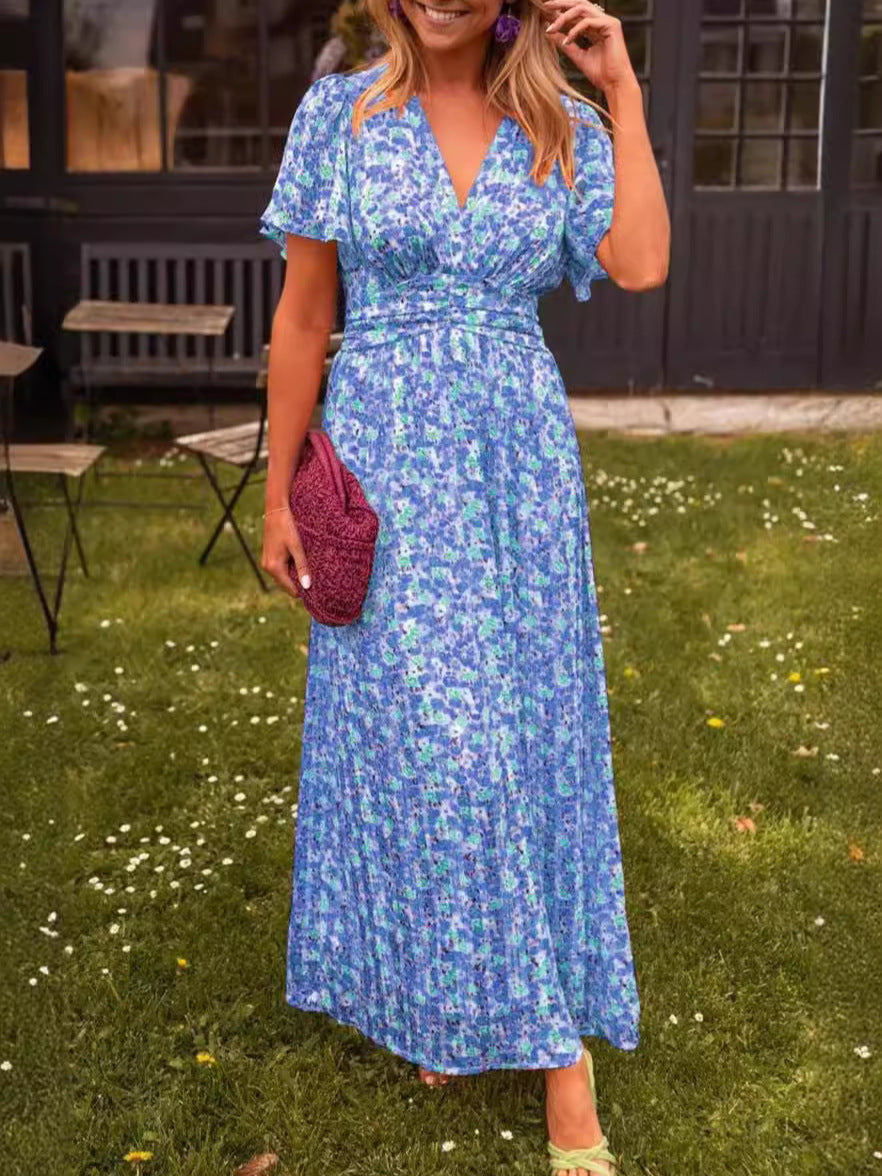 Marina | Vestido Largo Estampado Floral