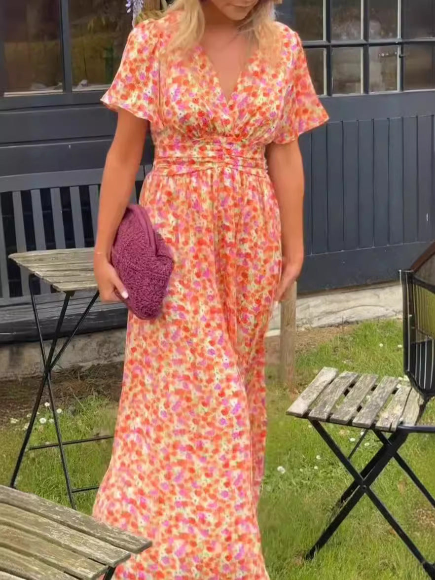 Marina | Vestido Largo Estampado Floral