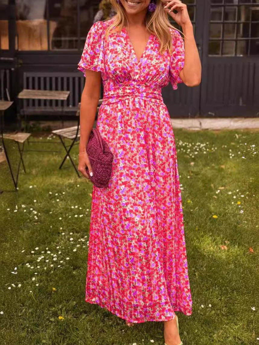 Marina | Vestido Largo Estampado Floral