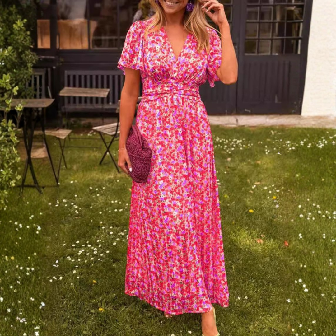 Marina | Vestido Largo Estampado Floral