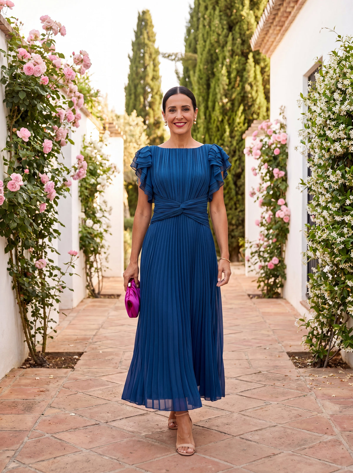 Sofia | Elegante Vestido Maxi Plisado