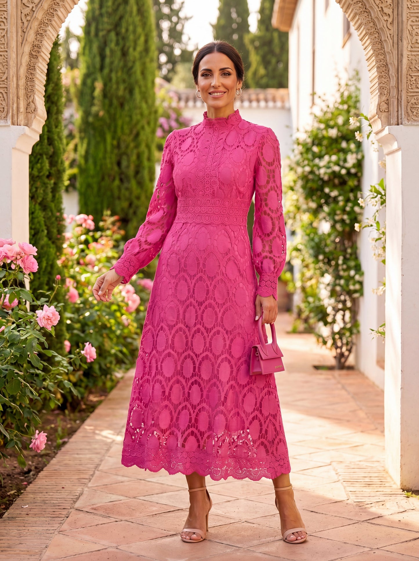 Adriana | Vestido de Encaje Primaveral