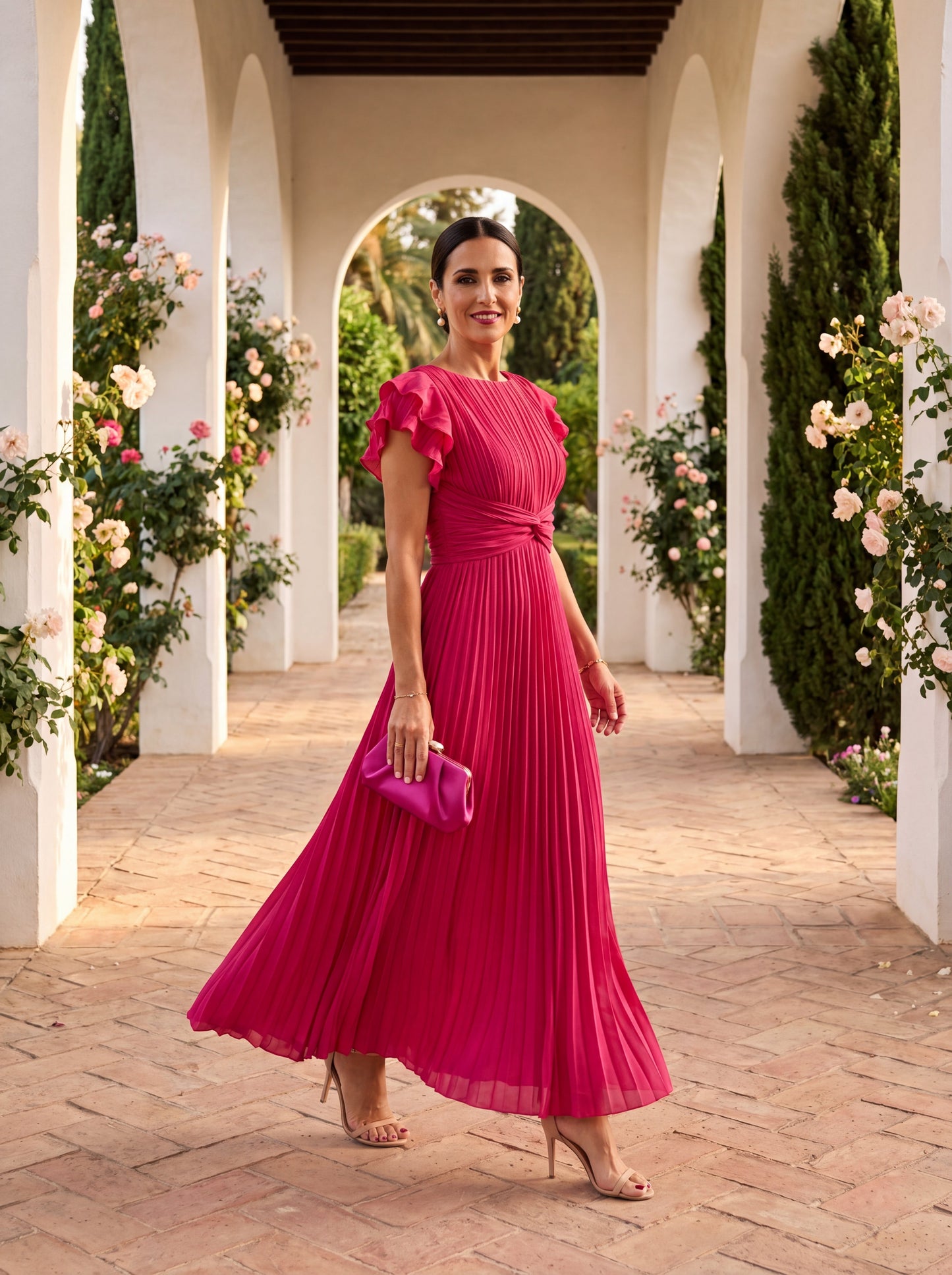 Sofia | Elegante Vestido Maxi Plisado