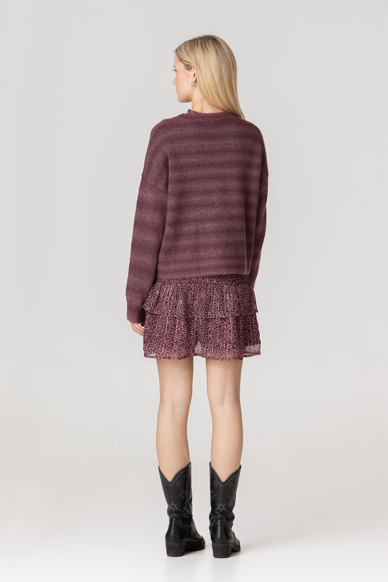 Nala | Minifalda Fruncida Estampada