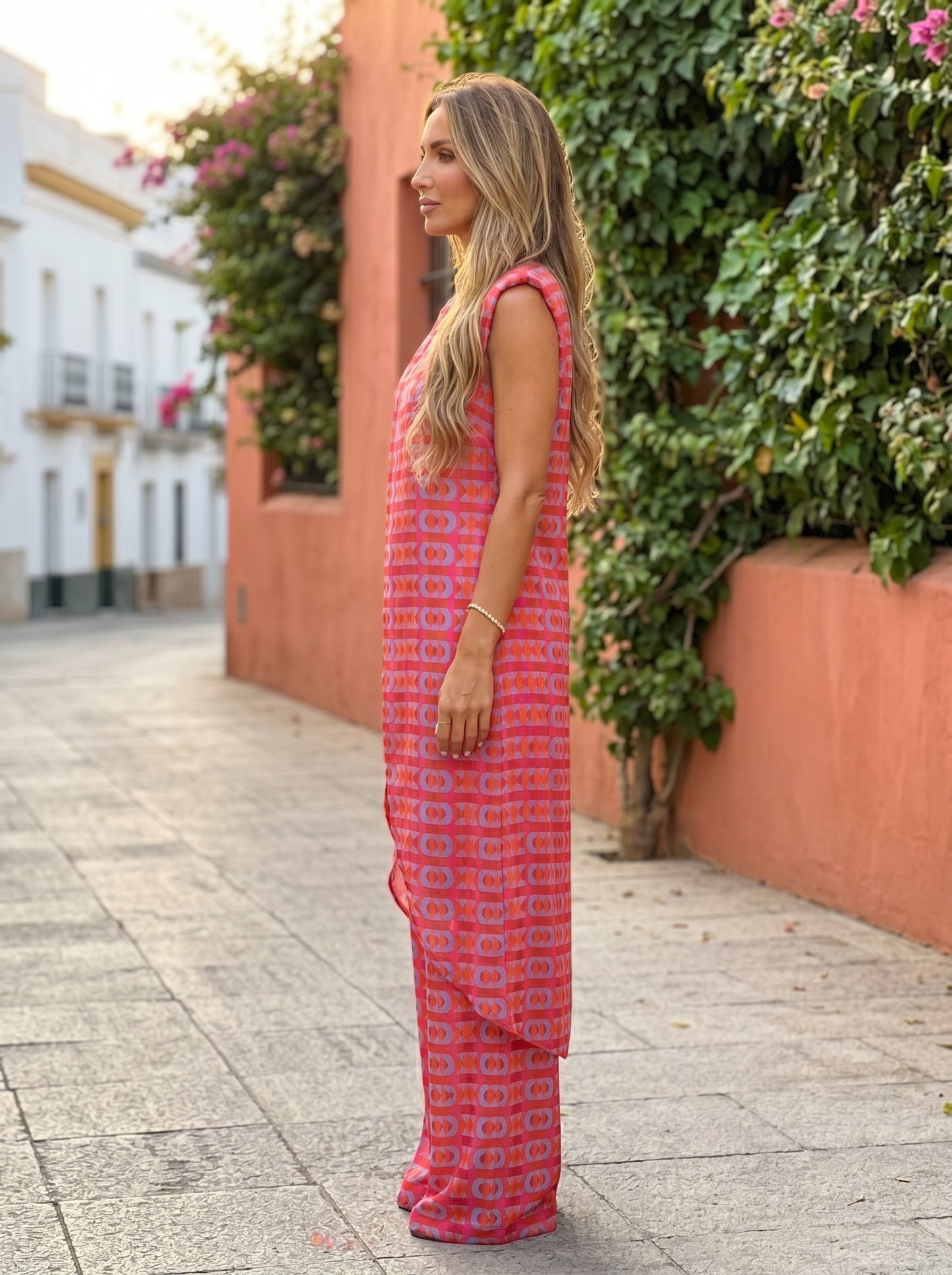 Elena | Conjunto Túnica y Palazzo Retro
