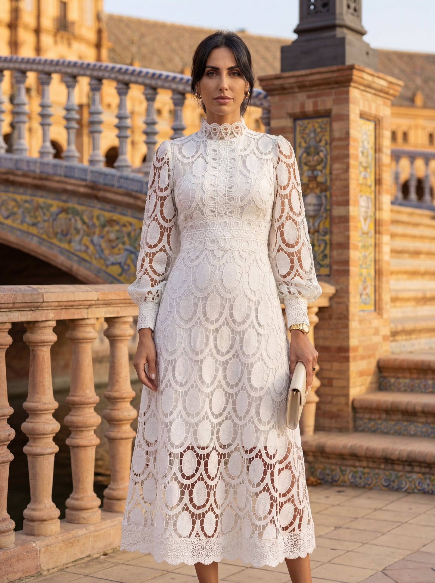 Adriana | Vestido de Encaje Primaveral