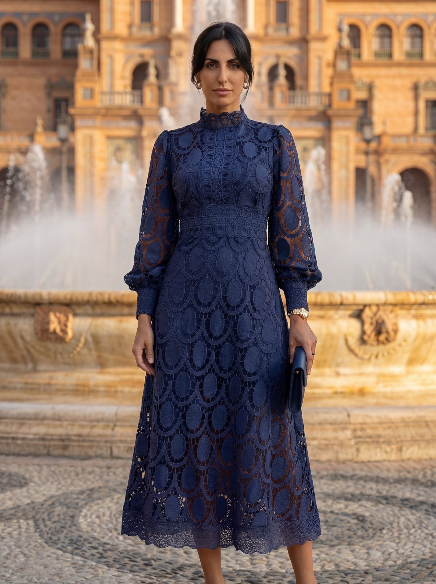 Adriana | Vestido de Encaje Primaveral