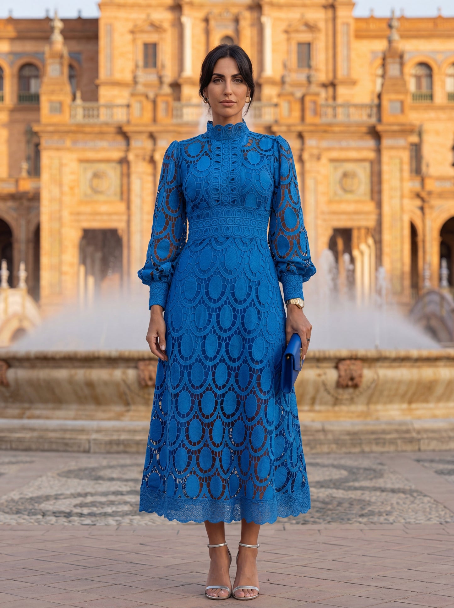 Adriana | Vestido de Encaje Primaveral