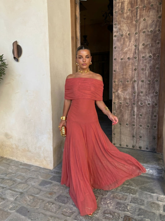 Vestido Cádiz en Terracota