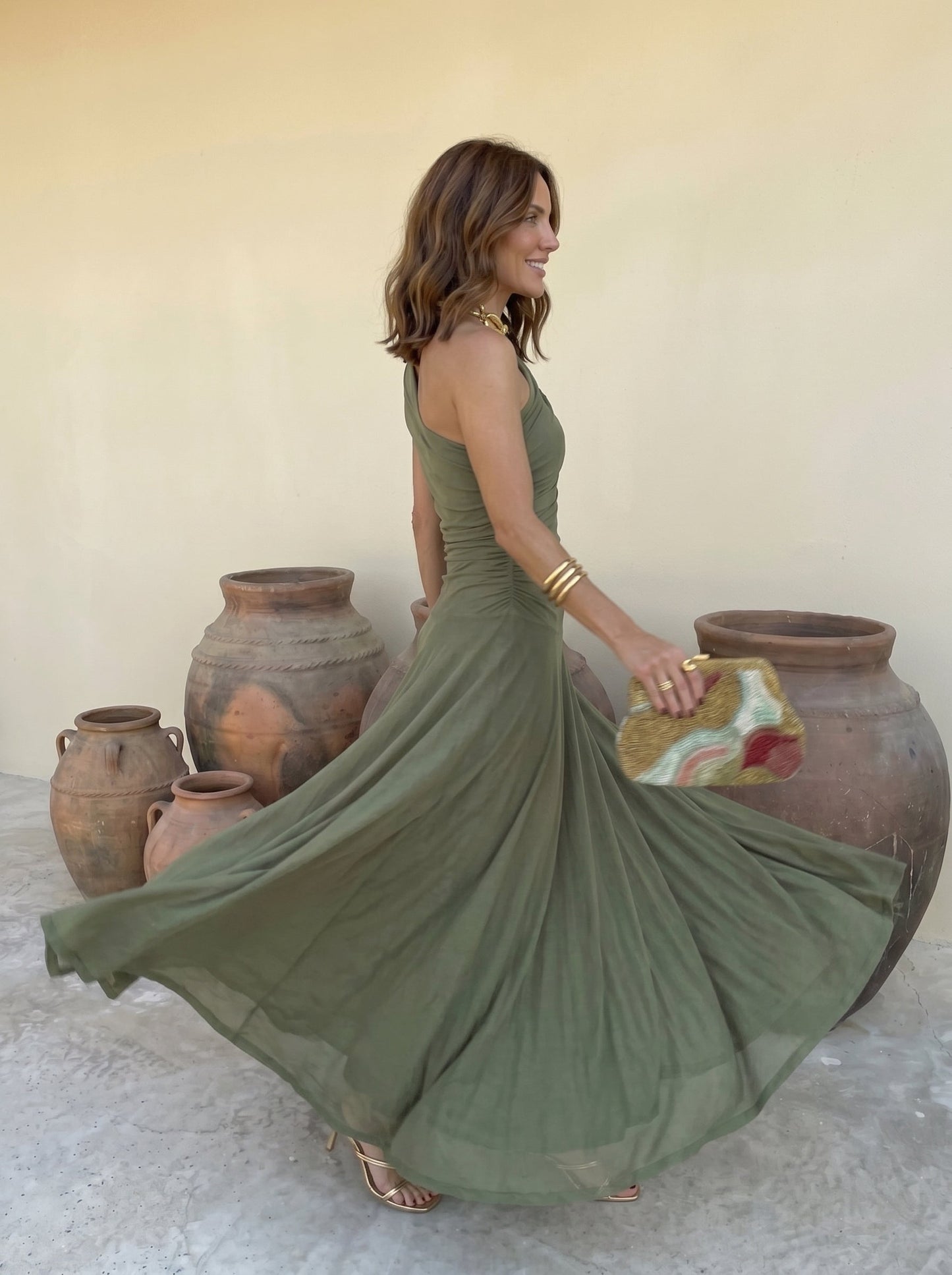 Vestido Cádiz en Terracota