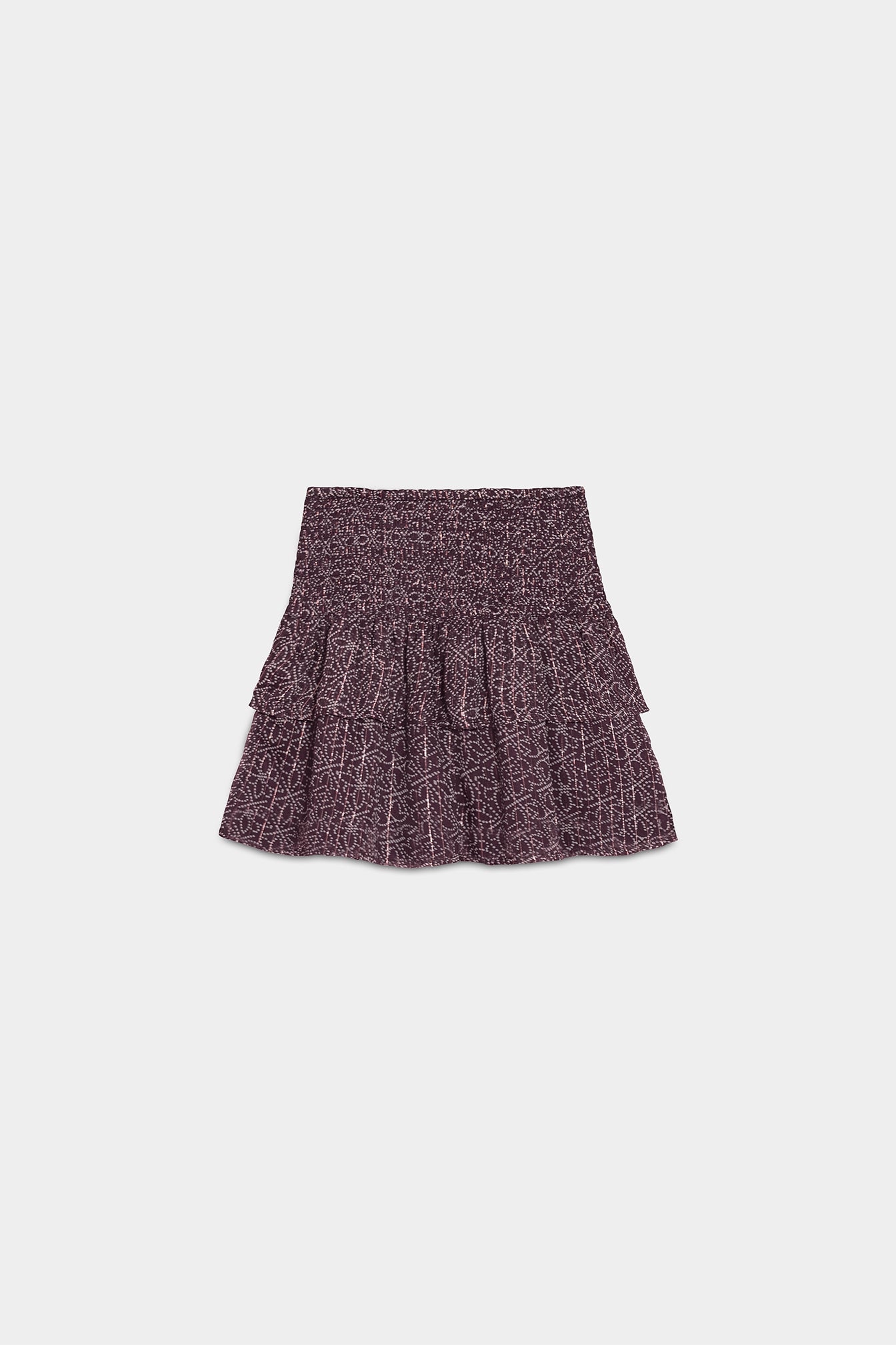 Nala | Minifalda Fruncida Estampada