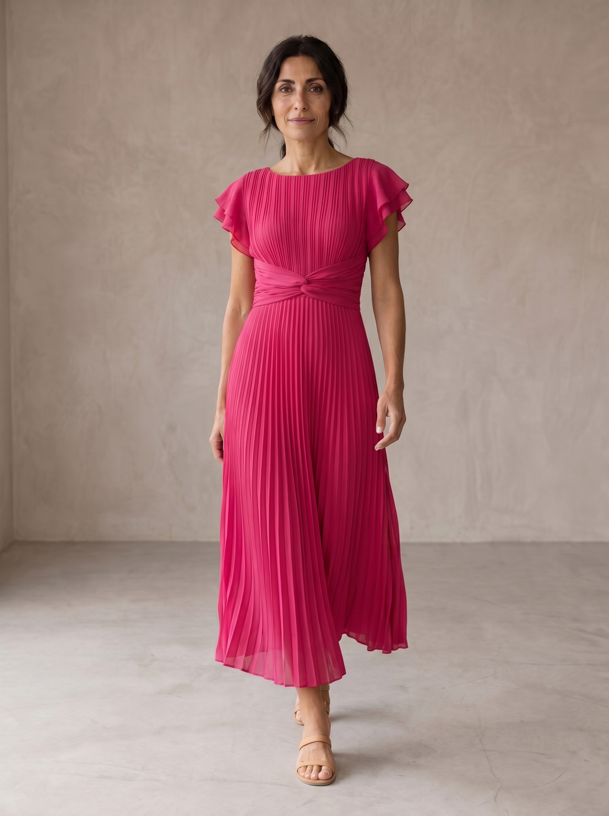 Sofia | Elegante Vestido Maxi Plisado
