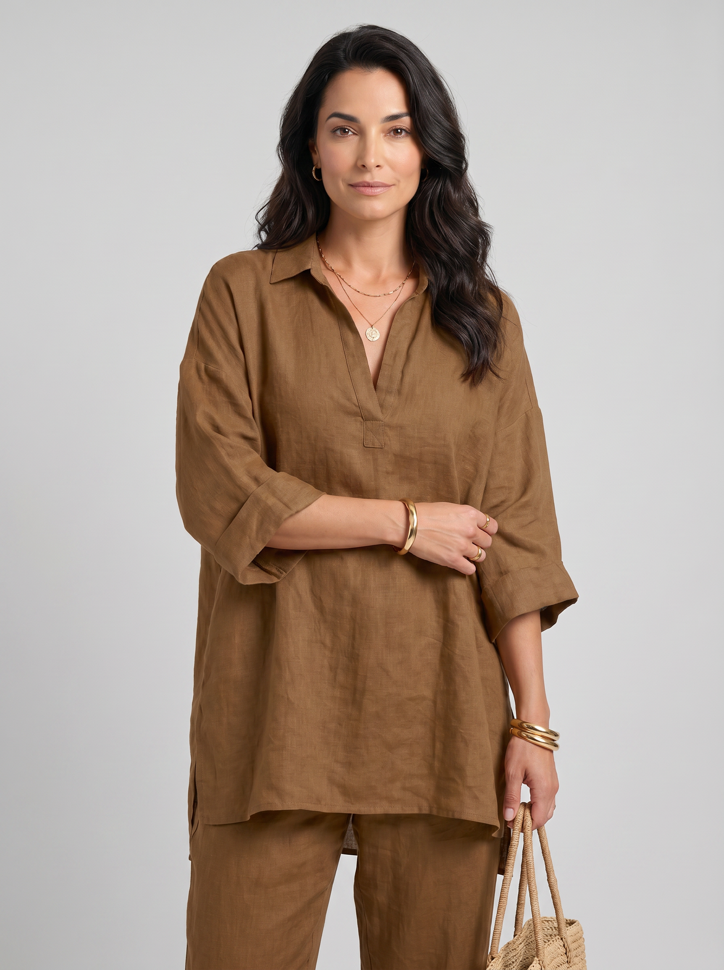 Bianca | Conjunto Fluido Cuello en V