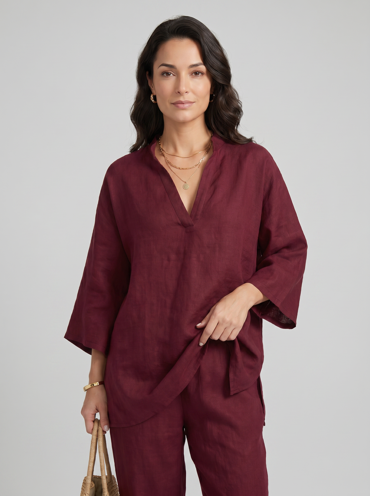 Bianca | Conjunto Fluido Cuello en V