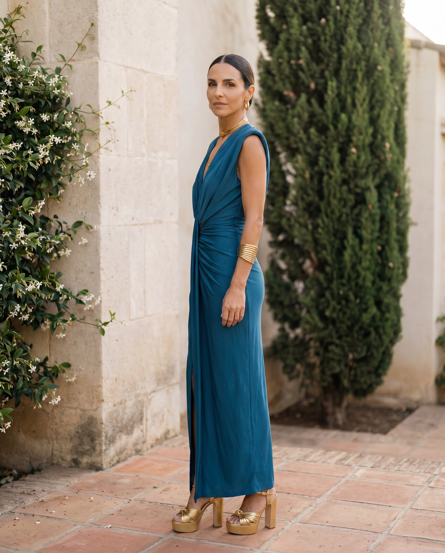 Alessia | Vestido Drapé Glamour