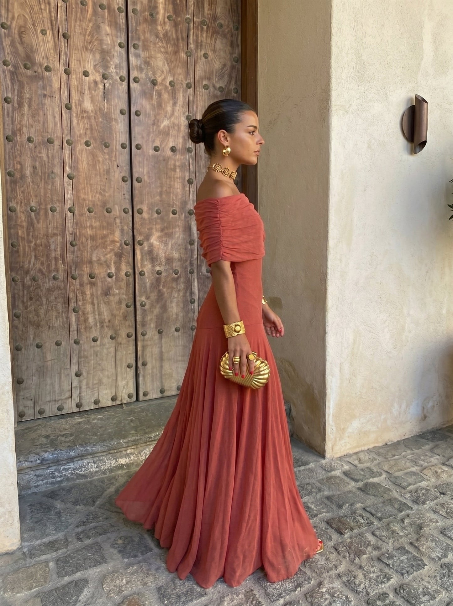 Vestido Cádiz en Terracota