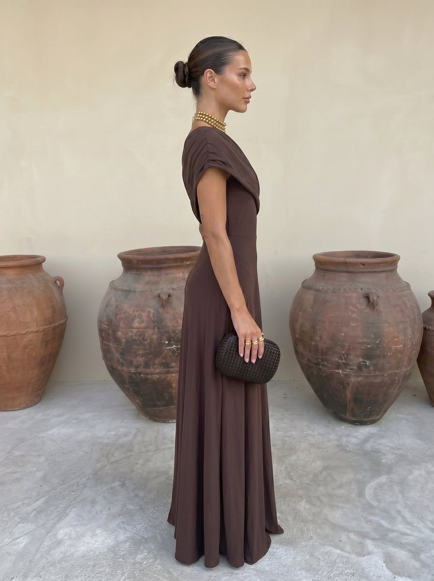 Vestido Cádiz en Terracota